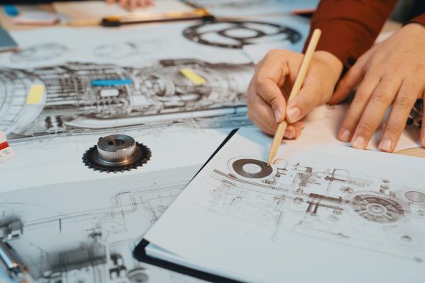 echnical-drawing-design-sketches-machinery-components-workspace-with-hands-holding-pencil-creative-engineering-environment-sactr-scaled